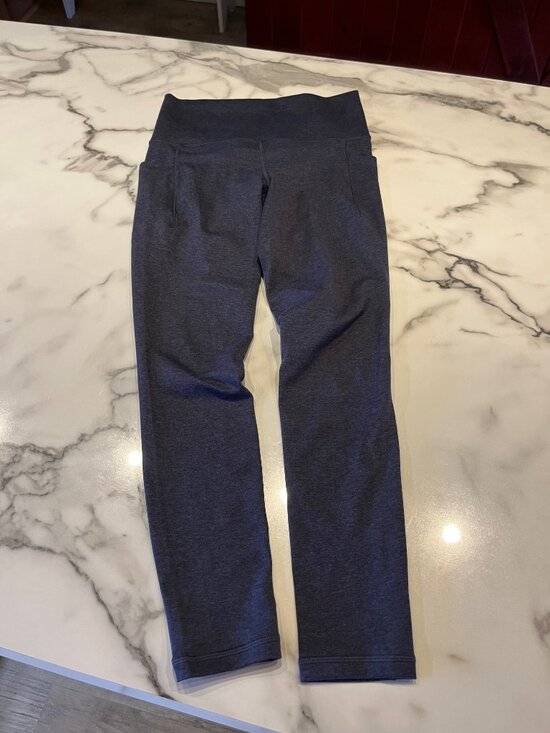 Athleta Pants - Athleta Salutation Stash Pocket II Softluxe Tights - Heather Navy Small